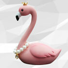 Resin Flamingo Figurine with Crown - Party Decor