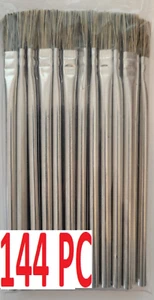 144 Pc of 3/8 Acid Brushes Horsehair Disposeable For Glue Oil Paint Flux - Picture 1 of 1