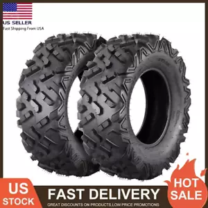 Set Of 2 19x7-8 ATV Tires 19x7x8 19x7 8 Heavy Duty 4PR All Terrain Tubeless Tyre - Picture 1 of 7