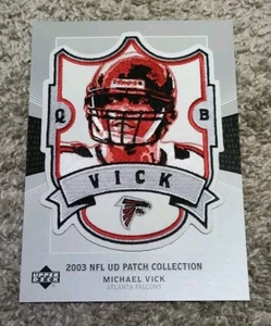 2003 NFL Upper Deck Player Patch Collection Michael Vick Atlanta Falcons - Picture 1 of 3