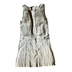 Amazon Essentials Girl's Uniform Jumper Dress beige  M slim - Picture 1 of 5