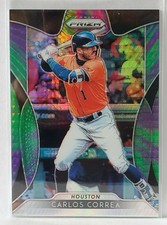2019 Panini Prizm Hyper Purple and Green Prizm #85 Carlos Correa Houston Astros