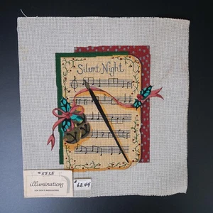 Illuminations for Dede's Needleworks Silent Night Music Sheet Needlepoint READ - Picture 1 of 7