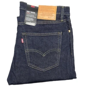 Pantalones de mezclilla Levis® 502 para hombre originales ajustados calce cónico pantalones para piernas moda DB - Imagen 1 de 6