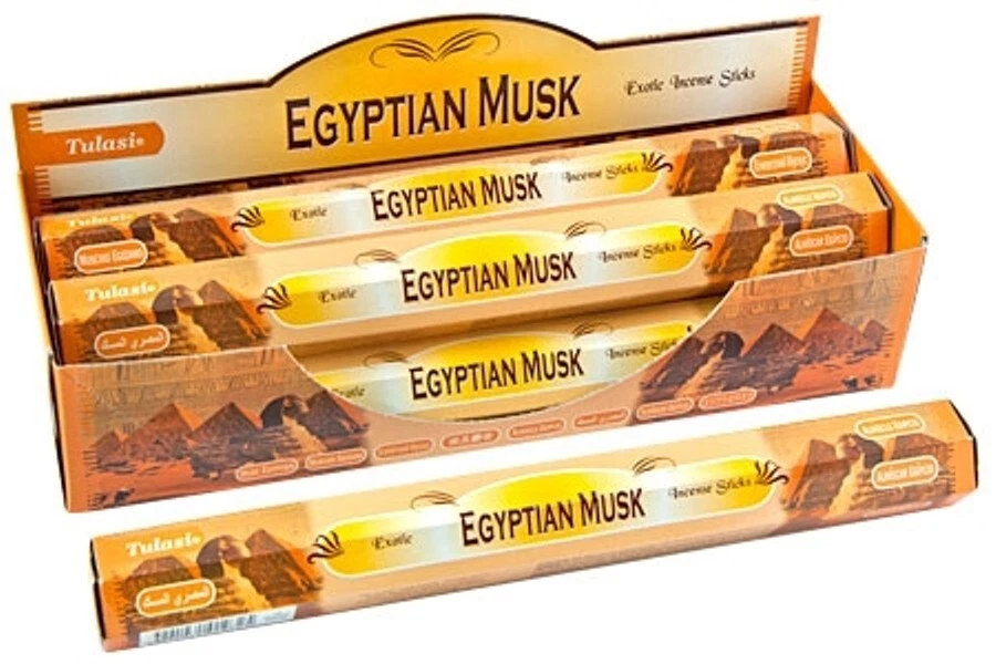 Tulasi 20 Stick Hex Pack Incense - Egyptian Musk - Image 1 of 1