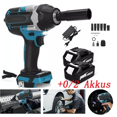 Akku Schlagschrauber Akkuschrauber 1000Nm Ratschen Bürstenloser für Makita 18V - Bild 1 von 4