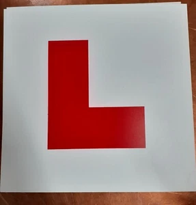 ONE (1) L PLATE HARD PLASTIC LEARNER LEGAL L PLATE MOTORCYCLE SCOOTER Boom! - Picture 1 of 2