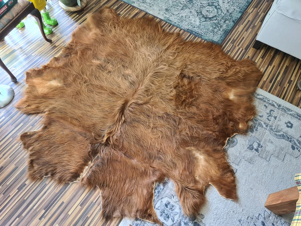 Fell Schottisches Hochlandrind Highland Cattle Kuhfell echt neu 180 cm x 160 cm - Bild 1 von 1