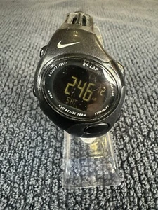 Womens Nike Digital Sports watch wg43-0010 black/black face black band new batt - Picture 1 of 5