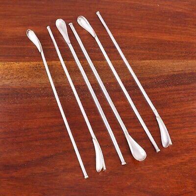 Japanese Mid-century 950 Silver Boxed Set Of Six Sipper Straws Ultra Modern • 119.50$