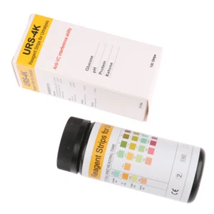 100 Strips URS-4K Glucose pH Protein Ketone Urine Test Paper Strips Urinary 3C - Picture 1 of 12