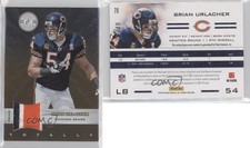 2011 Panini Totally Certified Gold Materials Prime /49 Brian Urlacher #70 HOF