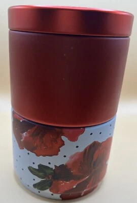 Bote de lata de té apilable TVNA con logotipo rojo TEAVANA 2 oz cada uno / 4 oz en total Foto 1 de 4