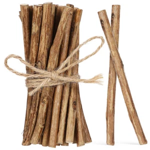 50 Pcs Wooden Sticks for Crafts Natural Style Branches Craft Log Sticks Rustic - Picture 1 of 11