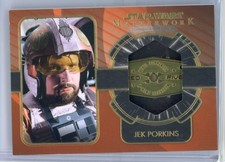2020 Topps Star Wars Masterwork ORANGE 09/10 Jek Porkins #DT-RP Dog Tag Medal