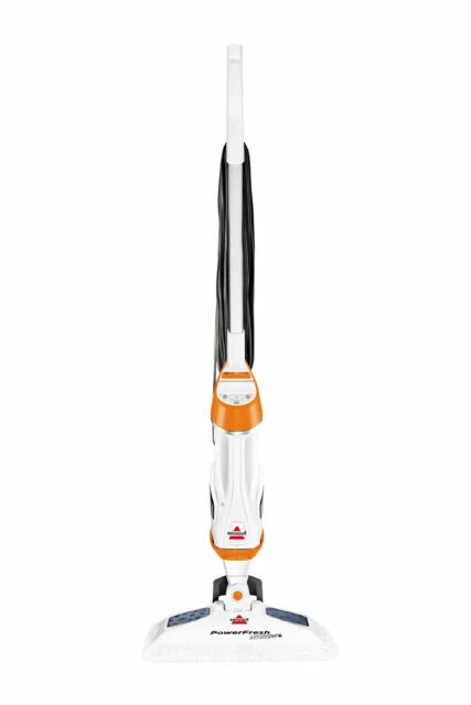 Bissell 1544A White/Orange Corded Bagged Upright Vacuum Cleaner