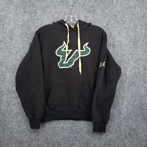 South Florida Bulls Sweatshirt Mens S Small Black Hoodie USF College Football Cover