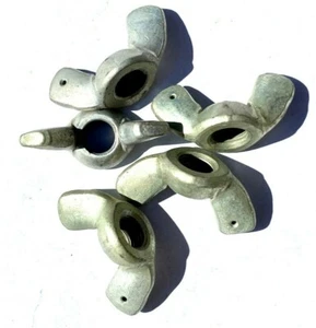 Lot Of 5 Drilled Hex Wing Nuts 1/4-20 Aircraft USA - Bild 1 von 6