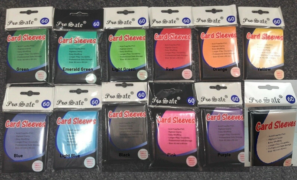 60 Small Size Pro-Safe Deck Protector YuGiOh/CardFight Vanguard Card Sleeves - Image 1 of 4