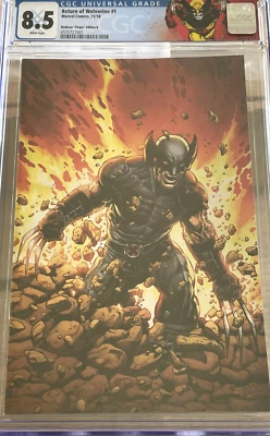 Return Of Wolverine #1 McNiven Virgin Edt B CGC 8.5 - 1:400 Variant custom Label - Image 1 of 2