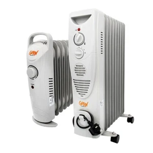 Oil Filled Radiator 1000W 2000W Electric Portable Heater Thermostat Hydroponics - Picture 1 of 9