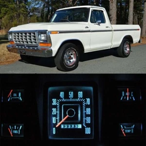 Cuadro de instrumentos LED azul hielo para camioneta Ford 1973 1979 F100 F350 - Imagen 1 de 7