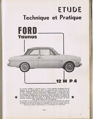 ▬►RTA REVUE TECHNIQUE  AUTOMOBILE 209 De 1963 -- FORD TAUNUS 12 M P4 • 10€