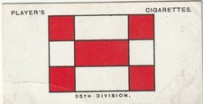 VTG TOBACCO CARD ARMY CORPS & DIVISIONAL SIGNS 1914 1918 - 25TH DIVISION