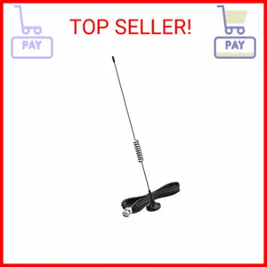 VHF UHF Ham Radio Police Scanner Antenna with Magnetic Base - BNC Male - Picture 1 of 2