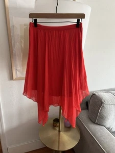 Abercrombie Vintage Red Ethereal Boho Asymmetrical Whimsical Y2K 90’s Skirt S - Picture 1 of 9