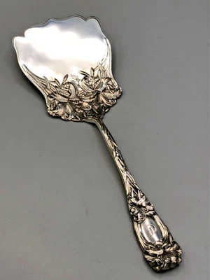 Lily/New Art by Durgin Sterling Silver Flat Server/ Asparagus Server 9 1/8" - Image 1 of 4