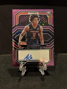 Ayo Dosunmu 2021-22 Prizm Draft Picks Rookie Autograph Purple Circles #37/50 SP - Picture 1 of 2