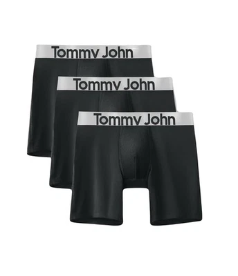 NWT Tommy John.  3 Pack.  360 Sport Micro Boxer Briefs.  Black. MSRP $59.50 - Image 1 of 4