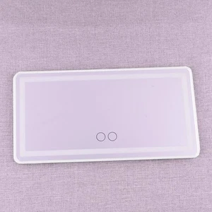 60 LEDs Car Sun Visor Vanity Mirror Rechargeable Makeup Mirror w/ 3 Light Colors - Bild 1 von 5