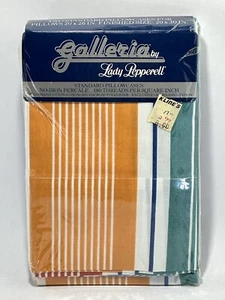 Vintage Galleria By Lady Pepperell Standard Pillowcases Nassau Stripe - Picture 1 of 4
