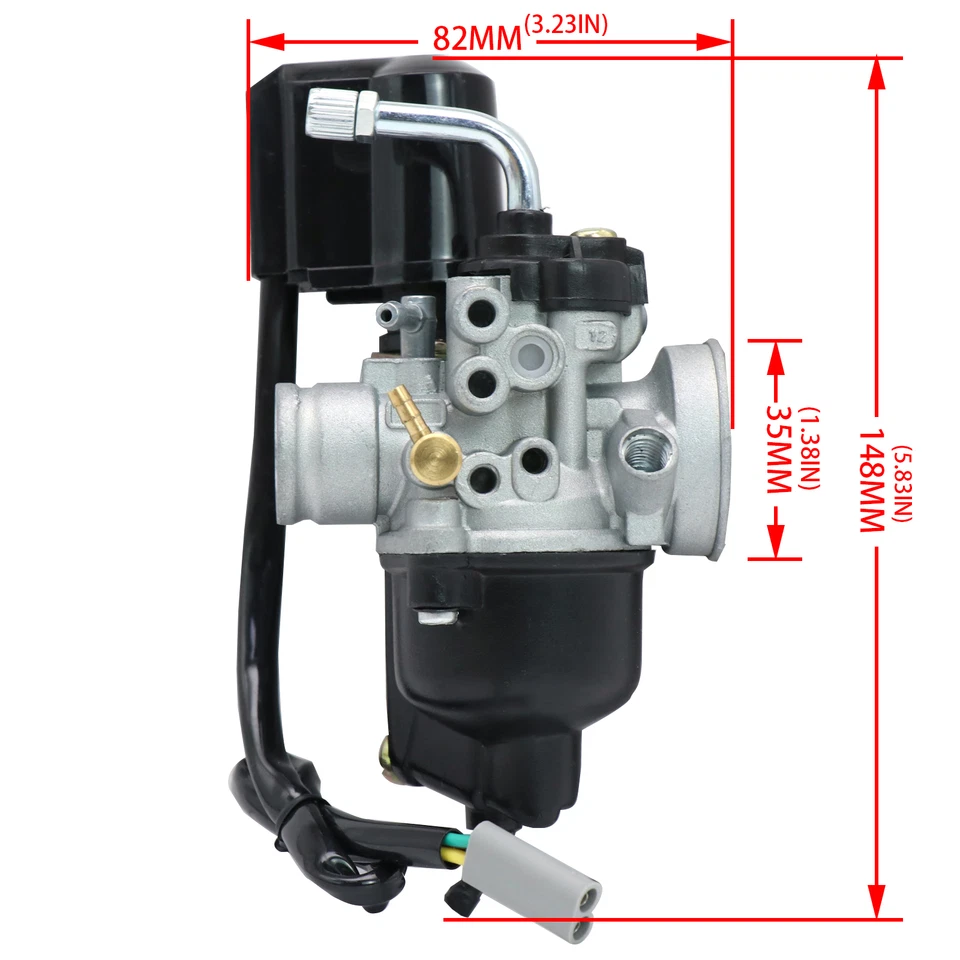 Карбюратор PHVA 12QD с электронным дросселем для скутера Piaggio Liberty 50 Aprilia SR 50 - Изображение 1 из 4