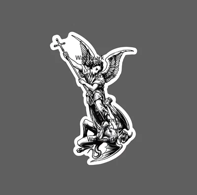 STICKER DYNASTY Angel Killing Demon St. Michael Spiritual Forces Principalities Gift NEW