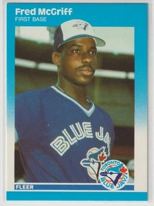 1987 Fleer Update - FRED MCGRIFF - RC #U-75 - Toronto Blue Jays - Picture 1 of 2