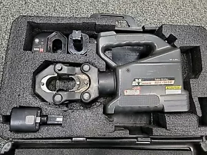 HUSKIE REC-3610 15-TON BATTERY POWERED CRIMPER TOOL ADAPTER U-TYPE DIE BURNDY * - Picture 1 of 13