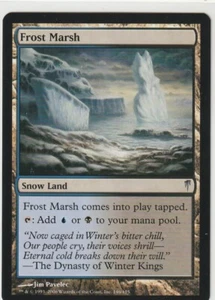 Magic The Gathering Coldsnap - 1x FROST MARSH NM-M ungewöhnliche MTG Schneeland KARTE - Bild 1 von 2