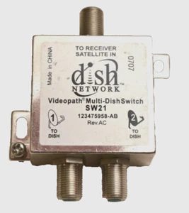 Dish Network Videopath 2-Port Multi-Dish Switch SW21 (Two Dish One Receiver) - Picture 1 of 3