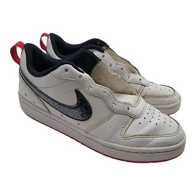Nike Court Borough Low 2 SE Sneakers Youth Sz 5.5Y DM0110-100 White Very Berry  - Image 1 of 4