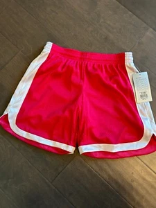 Reebok Girl's Pink / White Athletic Shorts size S Small 8 - 10 - Picture 1 of 5