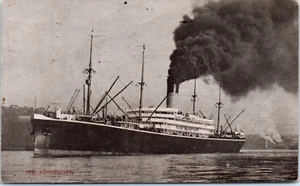 1910 Washington Postcard Seattle WA The Minnesta Steamer Steam Ship Orient - Picture 1 of 2