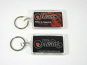 Heart Keychain Lot Alive In America Tour 2003 Sparkler Heart Image 2004 2 Sided - Picture 1 of 6