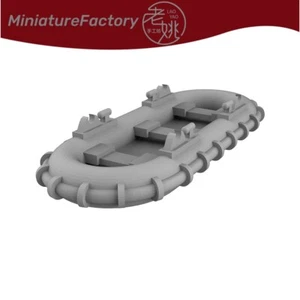 SSMODEL 1:144 bote de rescate inflable bote salvavidas balsa 2 piezas - Imagen 1 de 4