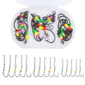 15pcs/lot Fishing Hooks Size 2 4 6 Sharp Hook for Winter Ice Jig Spoon Lure - Picture 1 of 6