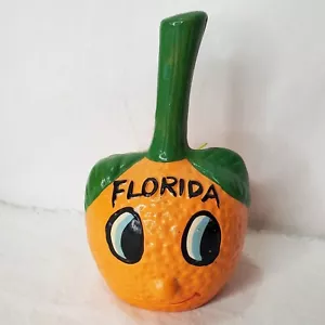 Vintage anthropomorphe Florida orange Keramik Glocke 70er 80er Souvenir Kitsch - Bild 1 von 10
