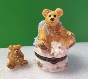 Boyds ANGEL LeBearmoge Hinged Trinket Box Miniature Charm Figurine - Picture 1 of 6
