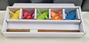 Ceramic Bright Colored Crane Chopstick Holder